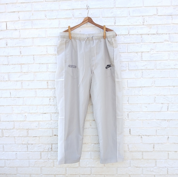 Nike Wind Track Pants Nylon Beige Gray XL - Picture 3 of 11